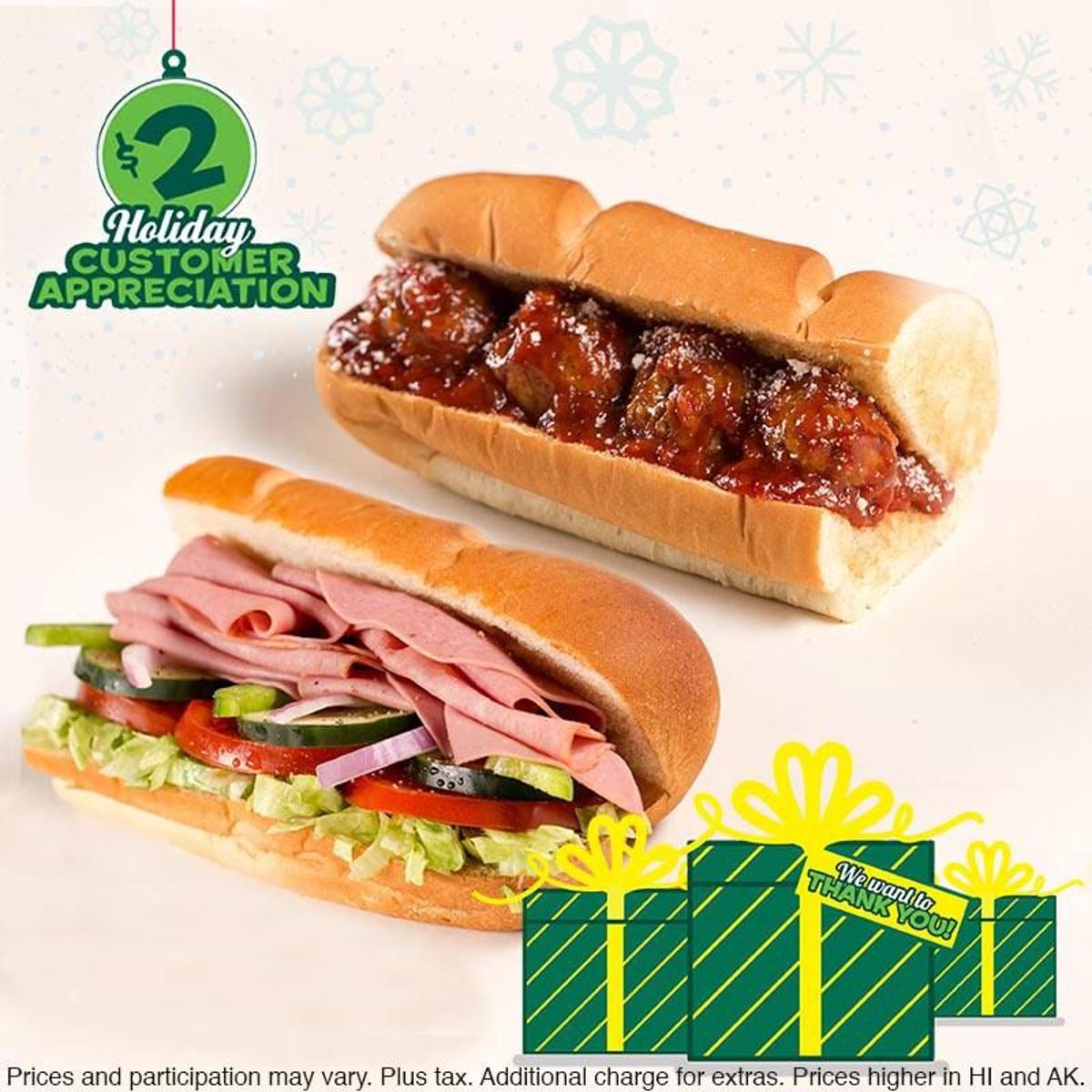 Subway Pulls Out 2 Subs For December Latest Entertainment And Dining News Tucson Com