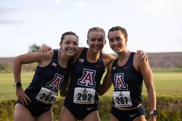 Arizona cross country | Mia Wentzy, Ellison Wolfe, Ruth Pardy | Aug. 31, 2024