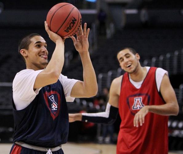 Arizona Wildcats practice at Staples Center