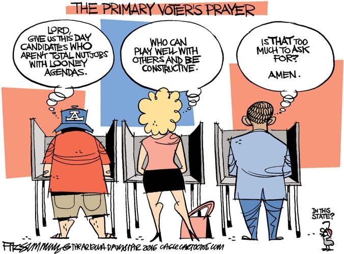 Daily Fitz Cartoon: Primary Tuesday