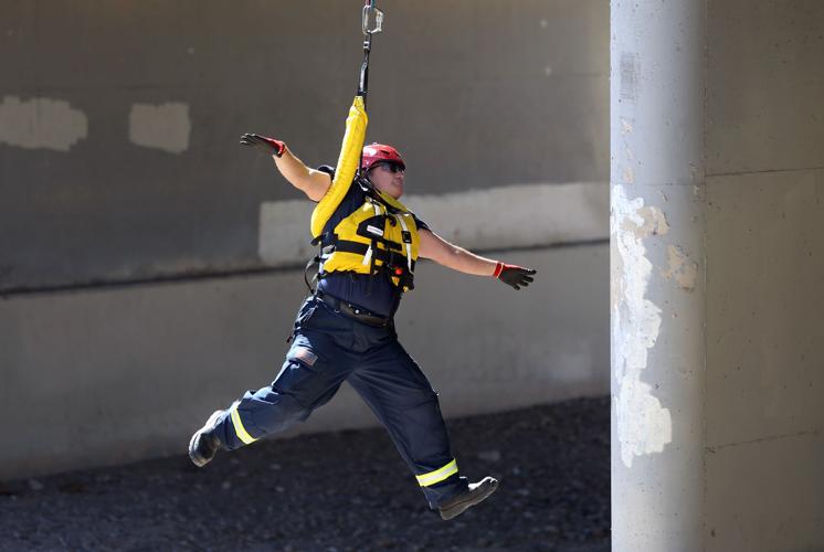 Swift water rescue training