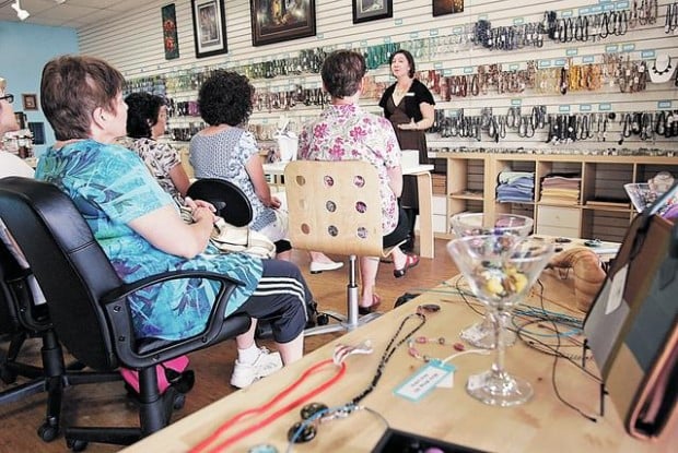 Bead store owners design their future  