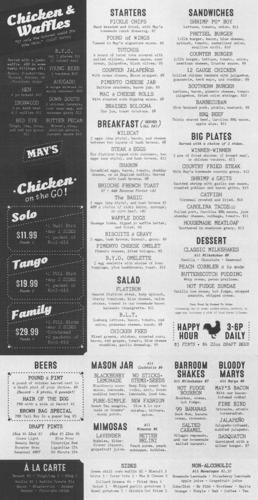 Menu at May's Counter