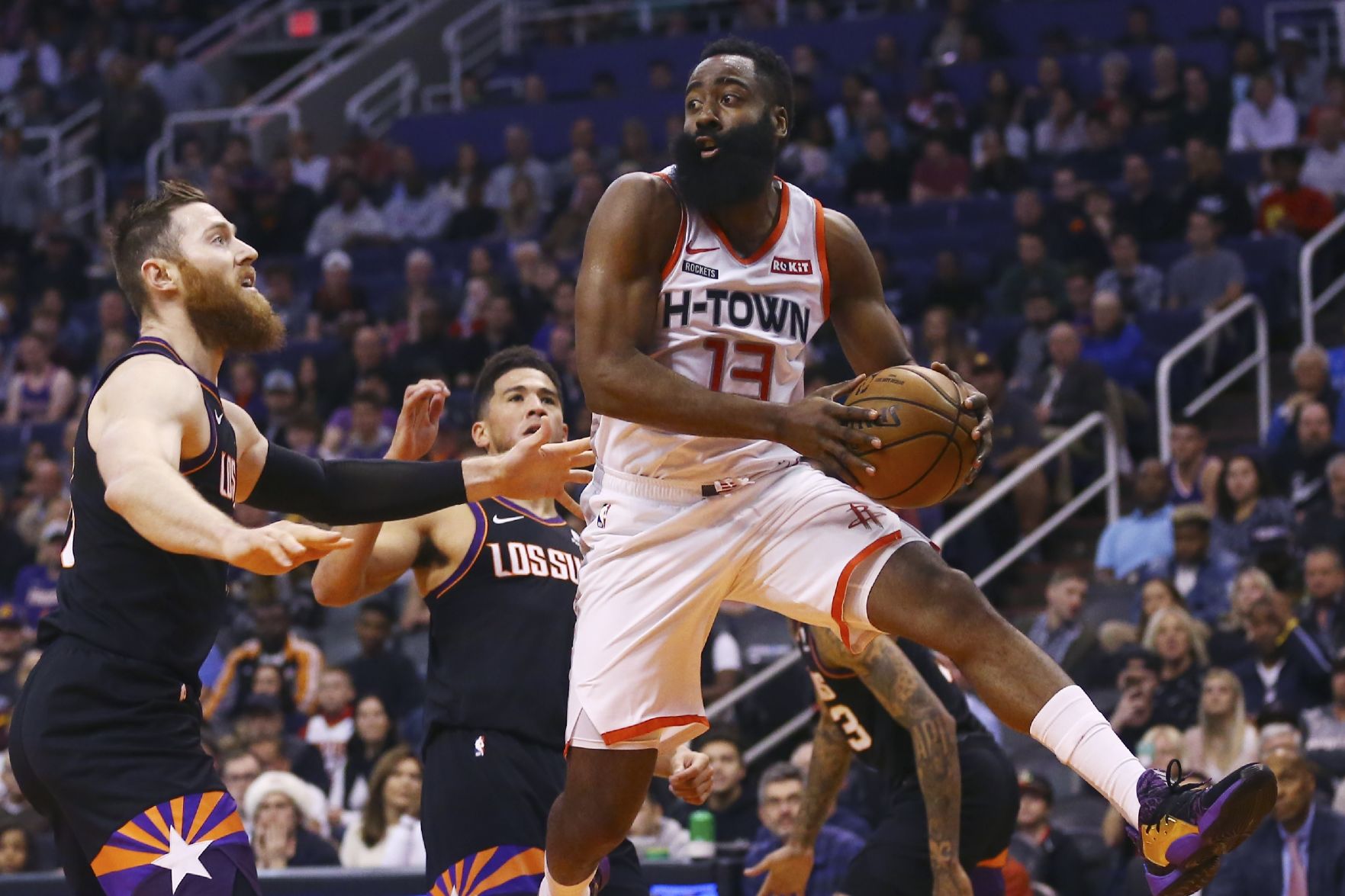 Harden's 47 Helps Rockets Run Past Suns