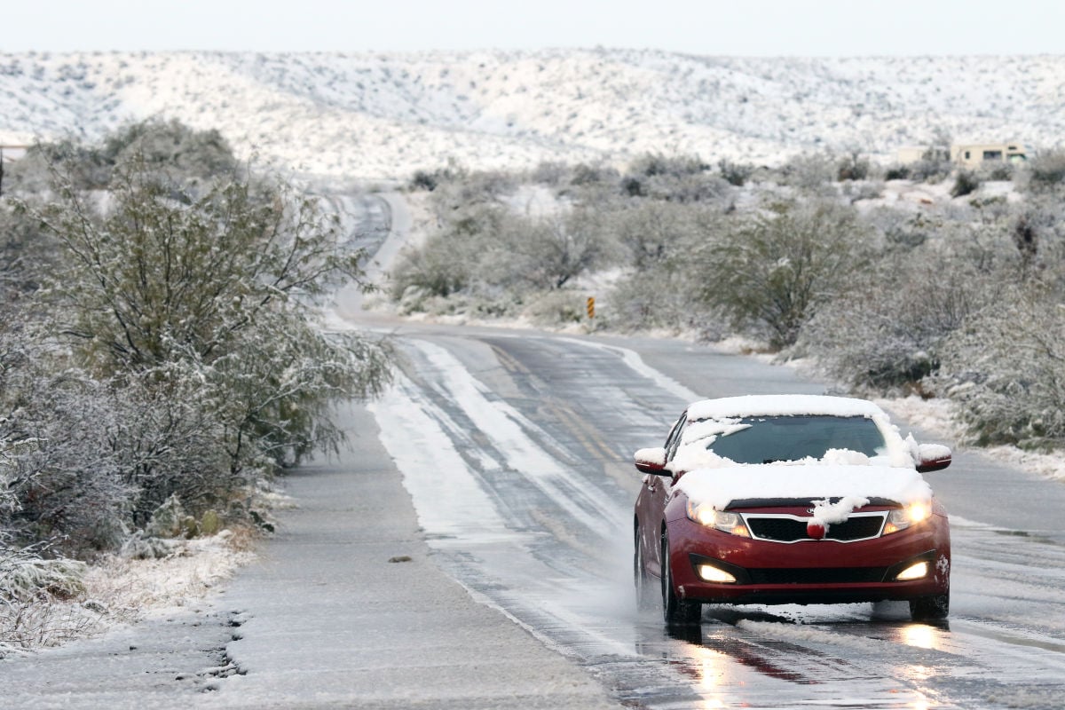 Rain and snow in Arizona