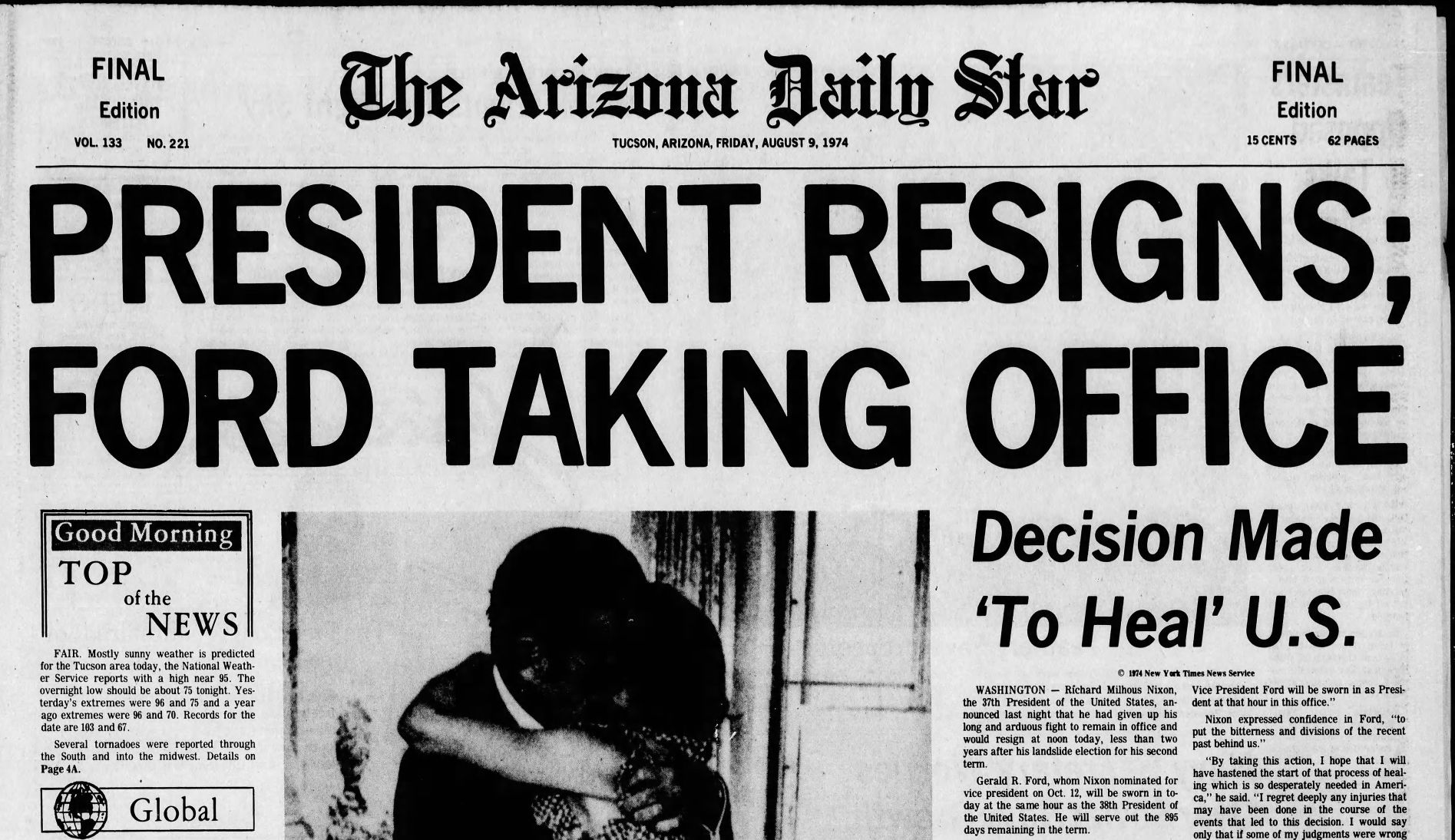 Historic August front pages from the Star's archives