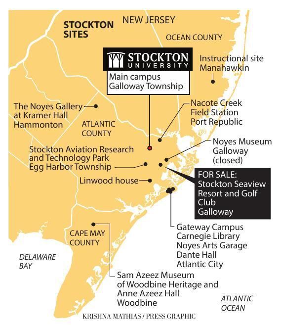 Stockton University Seaview map 4-2018