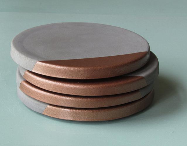 Copper coaster
