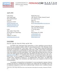 Cease and desist letter to Cyber Ninjas