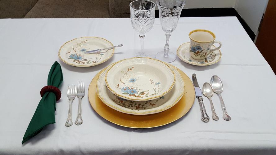 DIY etiquette formal table setting