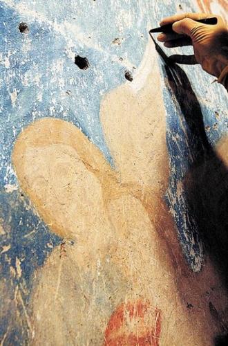 San Xavier angel emerges after a century in hiding  