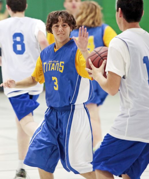 Special Olympics basketball and cheerleading