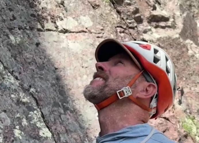 Aaron Collins installs climbing anchors across Arizona to increase rock climbing opportunities for climbers.