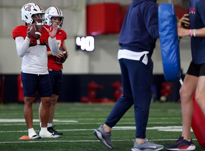 Spring football practice continues