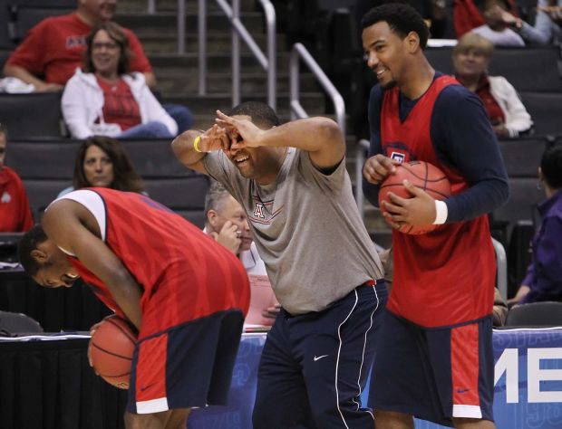 Arizona Wildcats practice at Staples Center