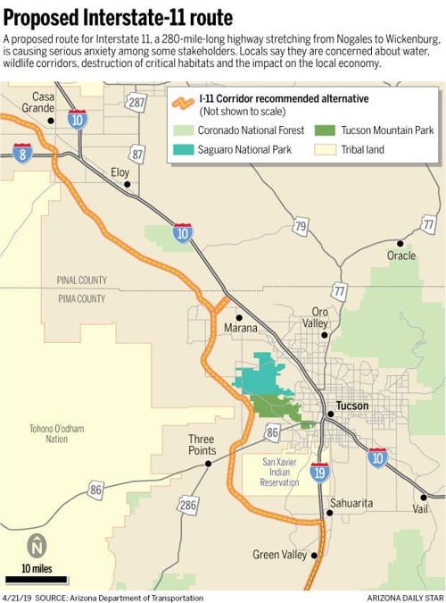 Proposed Interstate 11 Route 7517