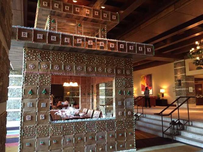 Giant gingerbread house