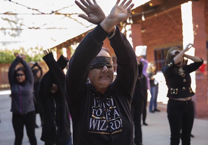 Domestic violence protest El violador eres tú