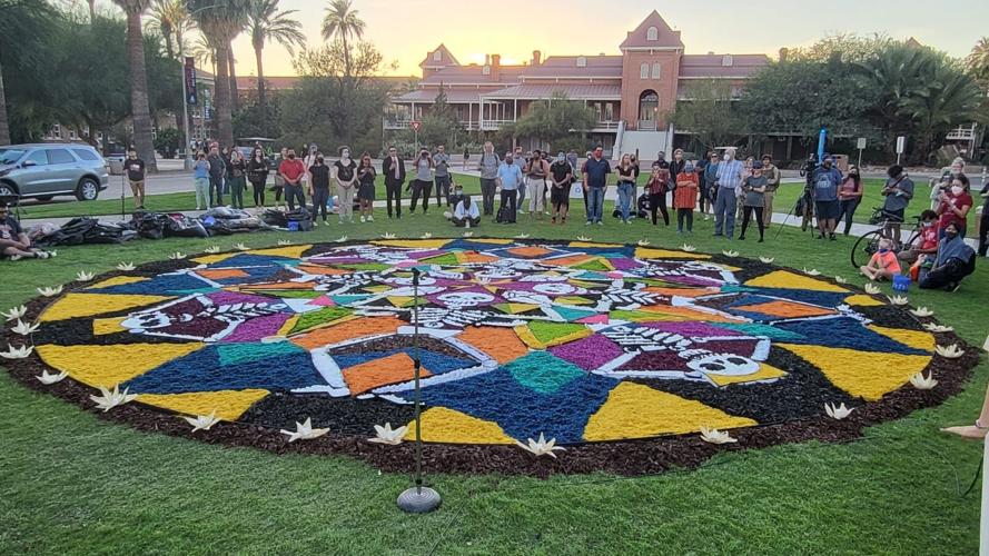Alfombra calaveritas uofa 2021