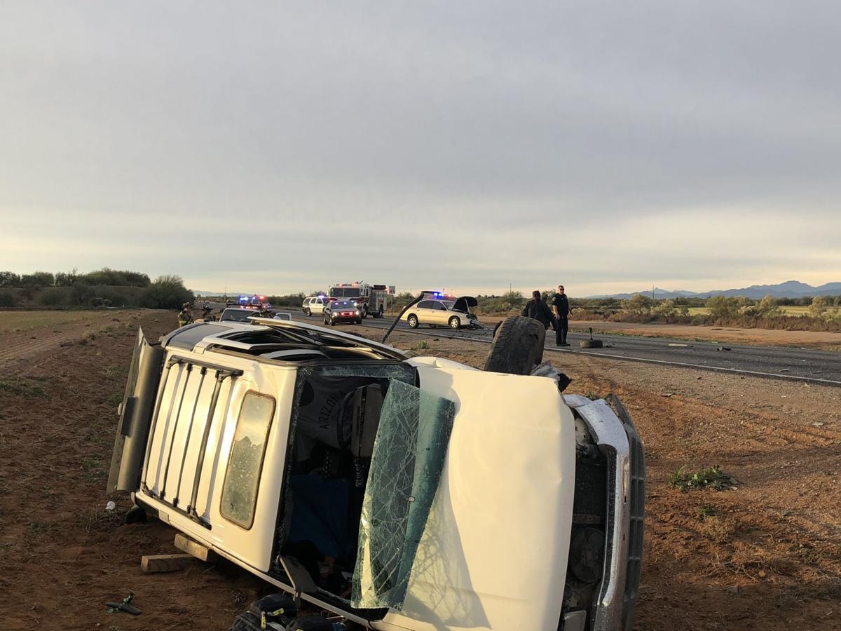 Rollover crash on Sandario