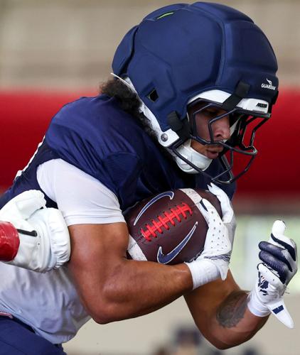 Spring football practice continues