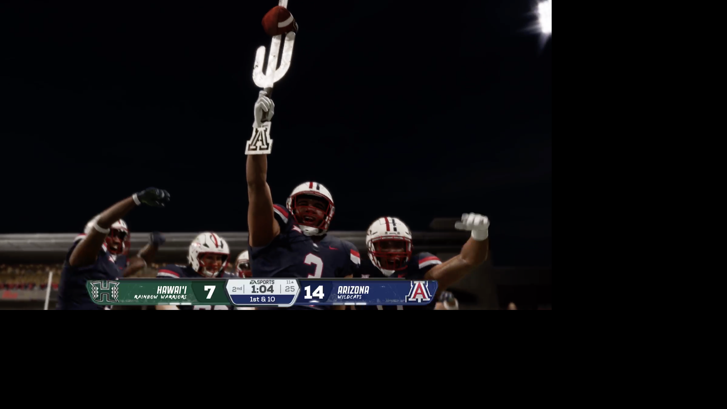 VIDEO: Arizona Wildcats vs. Hawaii Rainbow Warriors in College Football 26