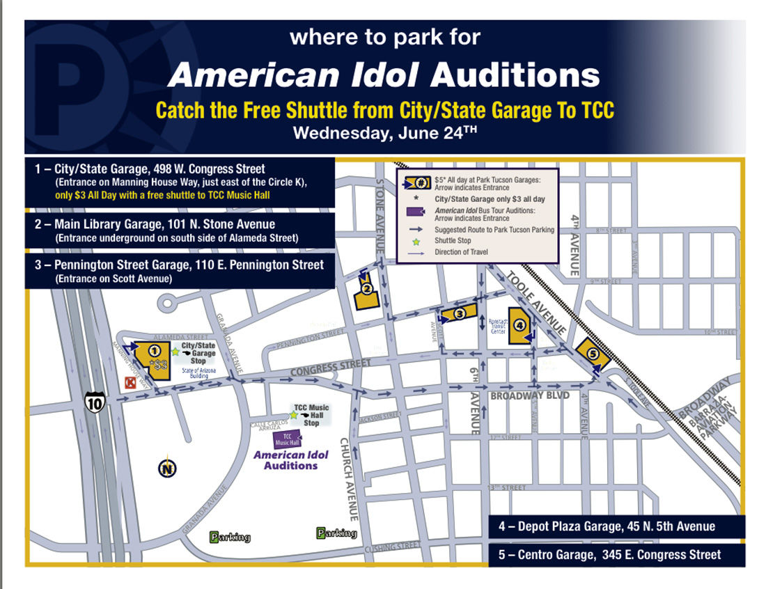 Free shuttle to "American Idol" Tucson auditions