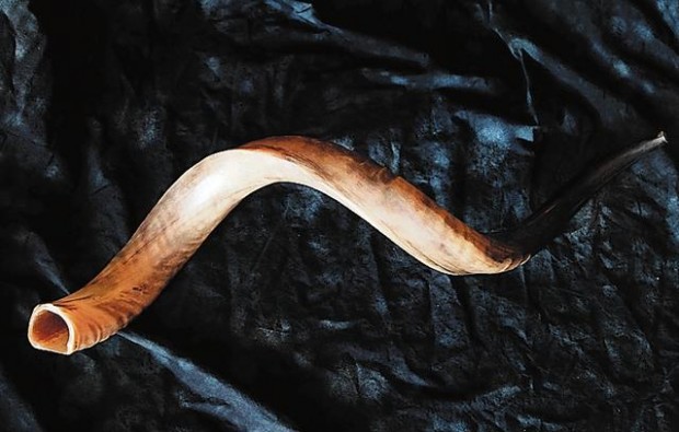 Sounding the shofar  