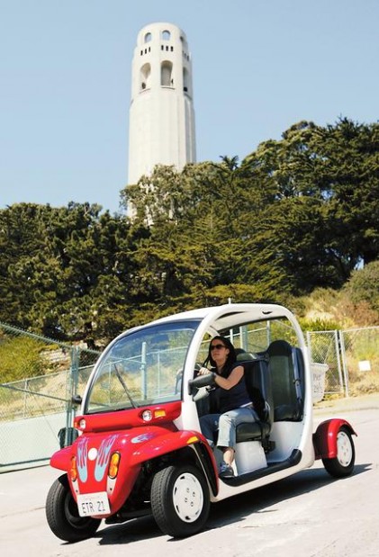 See San Francisco the electric cart way  
