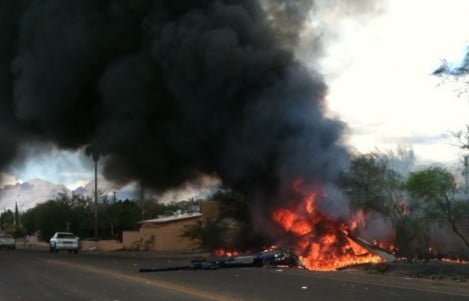 Medical helicopter crash