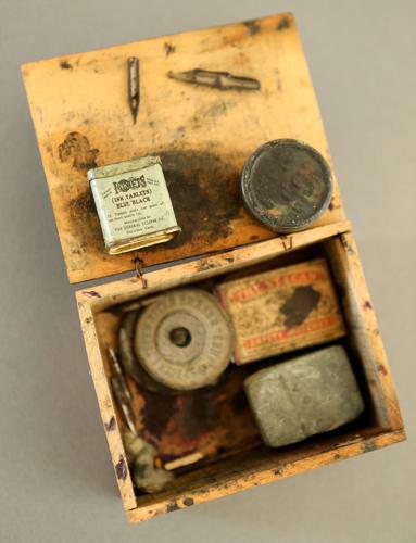Elzer Desjardins Tetreau's World War I memorabilia
