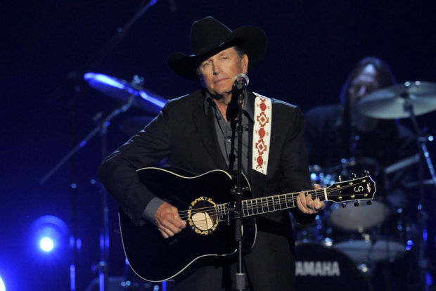 George Strait performing at the 48th Annual Academy of Country Music Awards