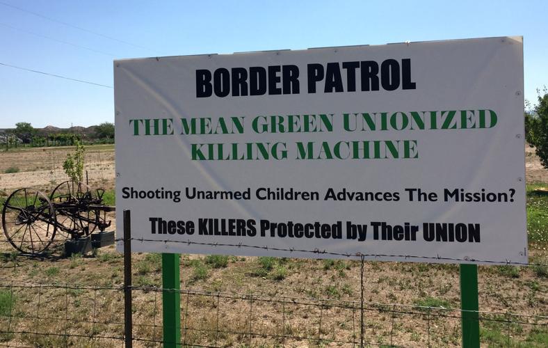 Sign on James Cooper's property