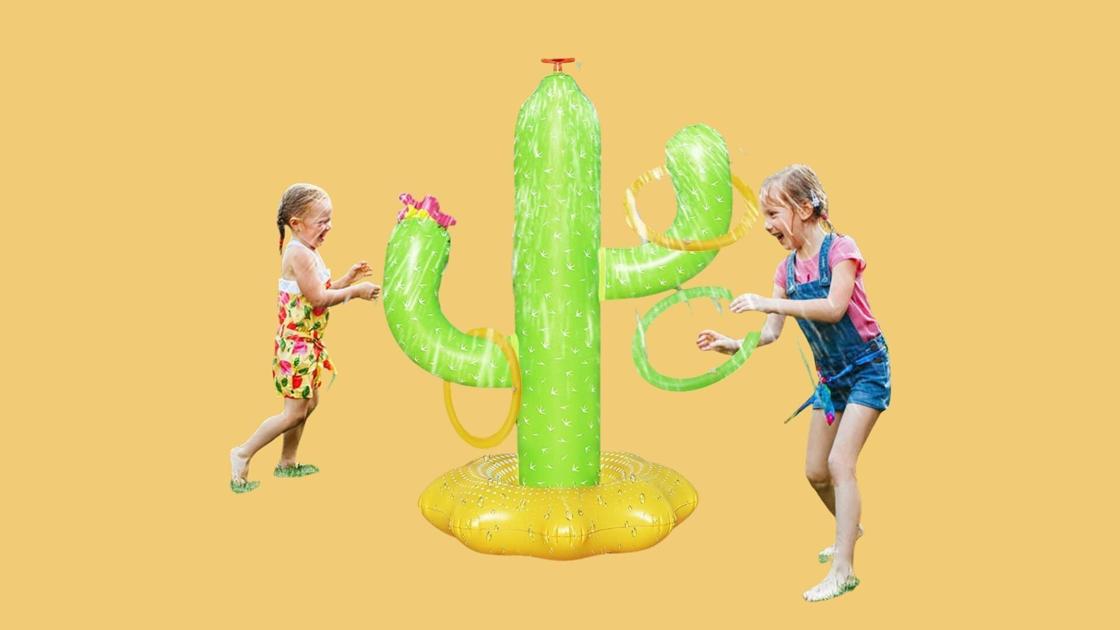 6. Boogem Inflatable Cactus Sprinkler