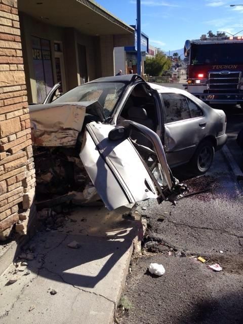 2 People Injured When Car Crashes Into Building | Blog: Latest Tucson ...