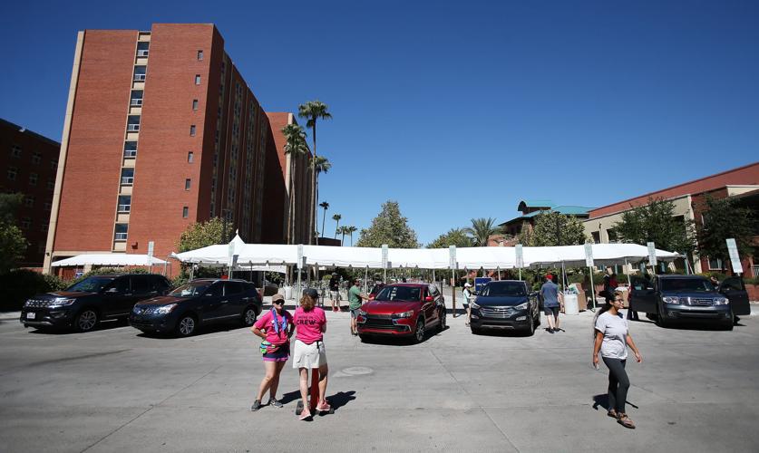 Dorm move-in day at the UA