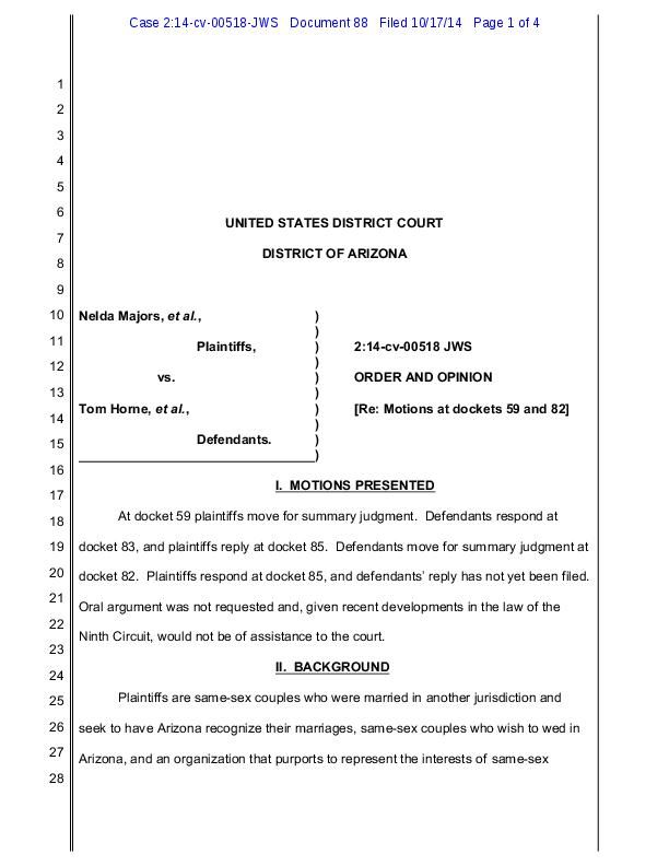 Federal judge's order