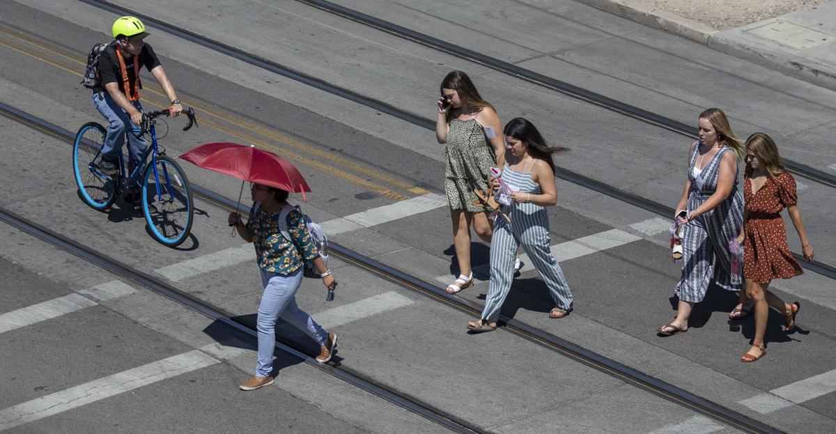 University of Arizona pedestrians