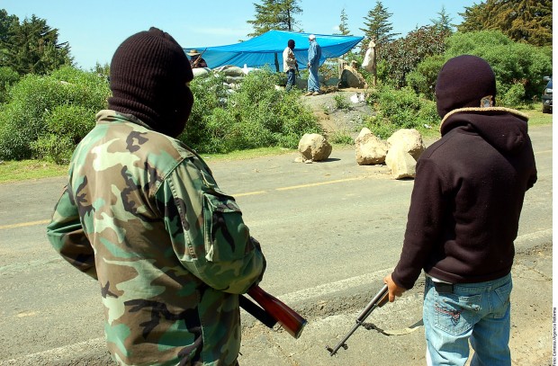 Indígenas instalan su propia seguridad en Urapicho, Michoacán    