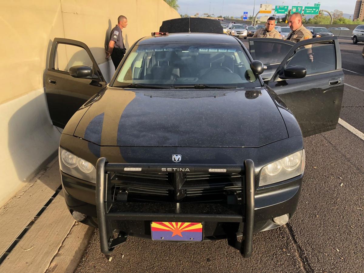 Fake cop arrested after trying to pull over real Arizona troopers