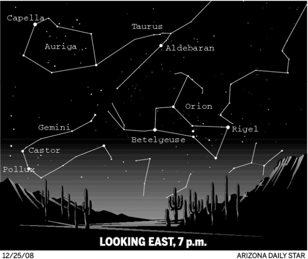 Awesome constellations can be seen this evening