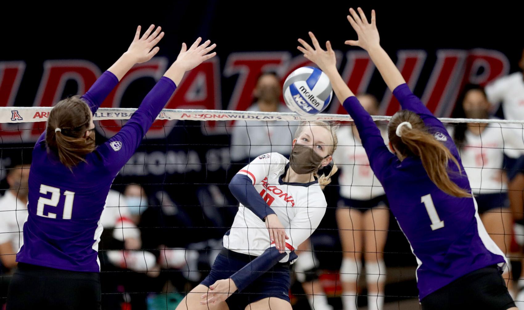 Photos: University of Arizona volleyball open their home schedule against No. 11 Washington