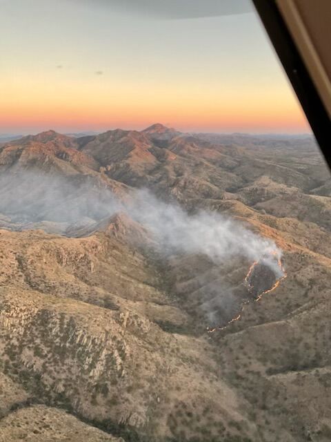 Beehive wildfire located in the Nogales Ranger District