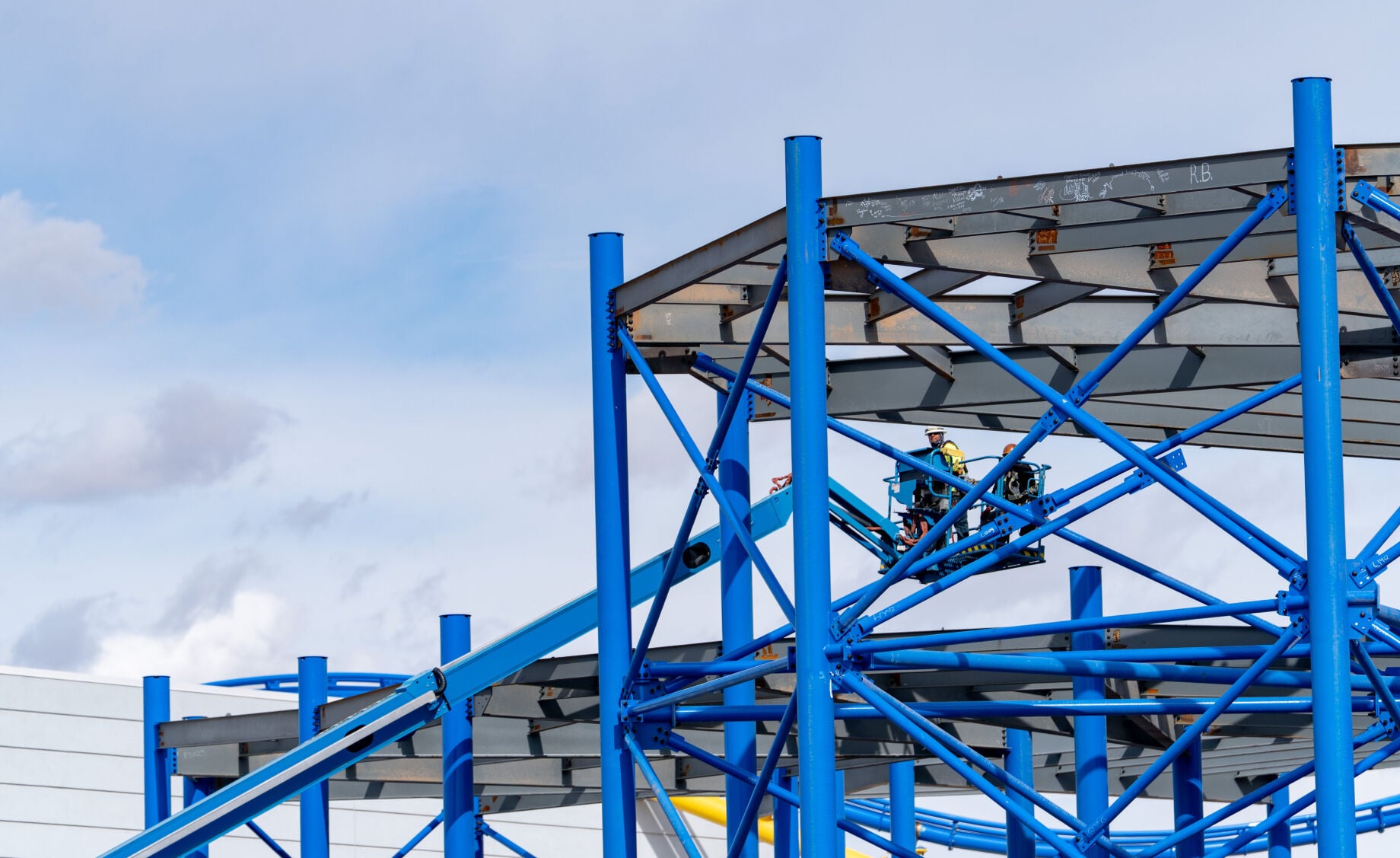 Construction continues on what will be the Mattel Adventure Park in Glendale
