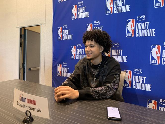 Brayden Burries NBA Combine media interview
