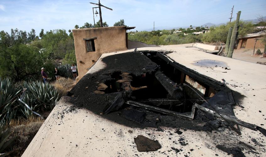 DeGrazia Chapel fire damage