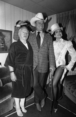 Mickey Rooney with Larry Hagman