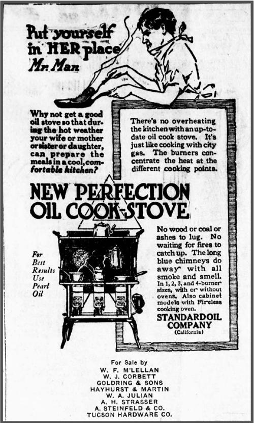 Ad for stove June 21, 1916