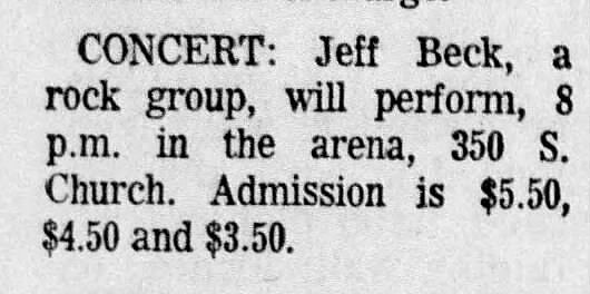 1973 Arizona Daily Star calendar item