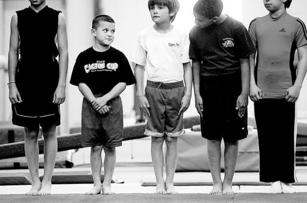 8-year-old Angel lights up gym  